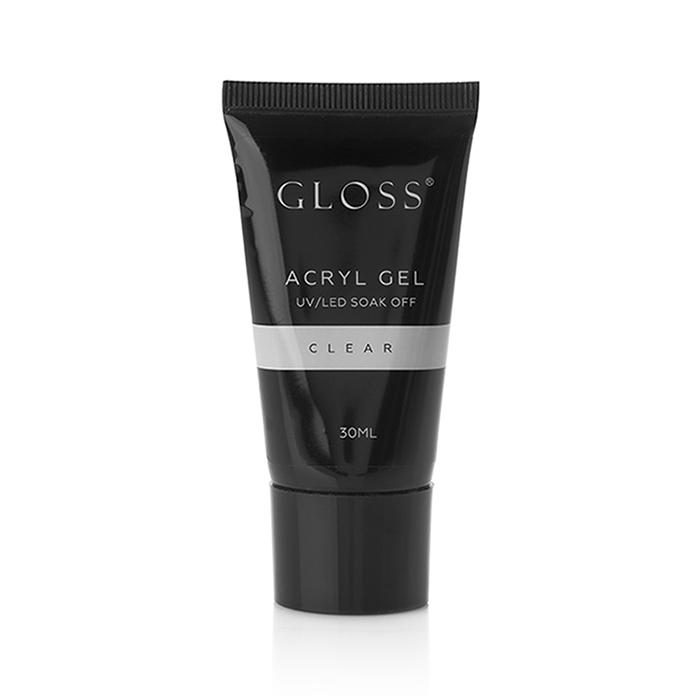 Acryl Gel GLOSS Clear (transparent) in tube, 30 ml